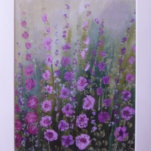 Hollyhocks